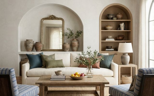 Mediterranean Coastal living room