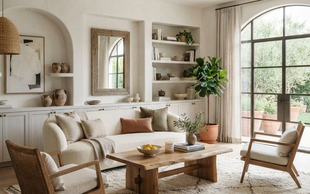 Modern Mediterranean living room