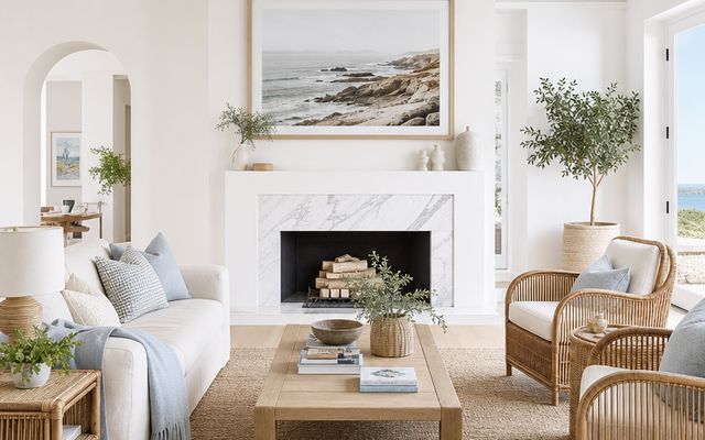 Scandinavian Coastal living room