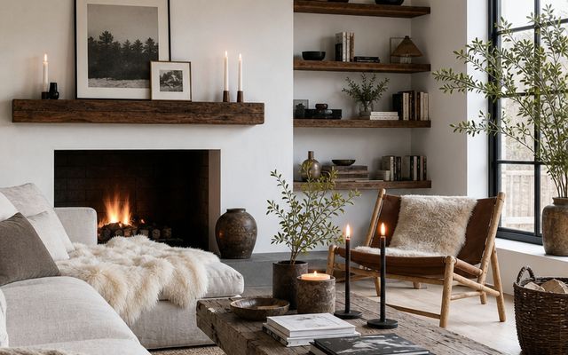Scandinavian Rustic living room