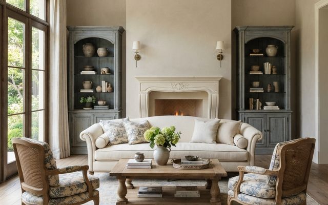 Traditional French Country living room